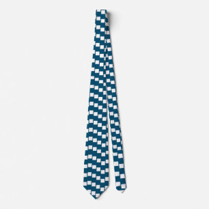 DENIM BLUE CHECK ENCOURAGE NECK TIE
