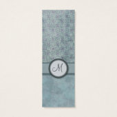 Denim Blue Coin Pattern with Monogram (Back)