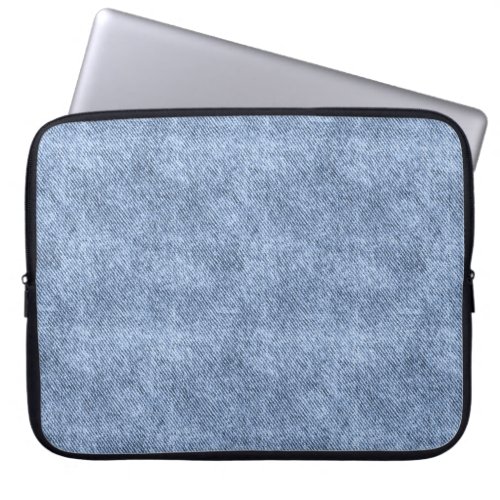 Denim Blue Denim Pattern Laptop Sleeve