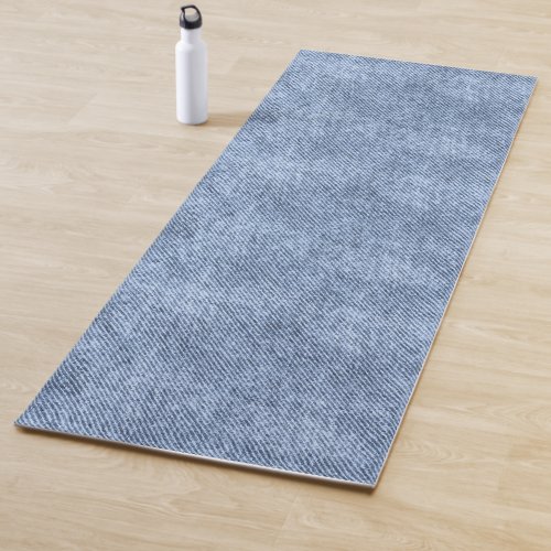 Denim Blue Denim Pattern Yoga Mat