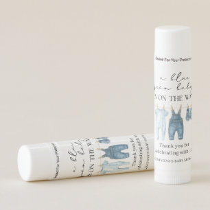 Denim Blue Jean Baby Shower Favor Lip Balm