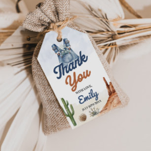Denim Blue Jean Baby Shower Gift Tag