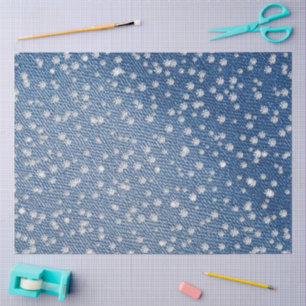Denim Blue Jeans Diamond  Tissue Paper