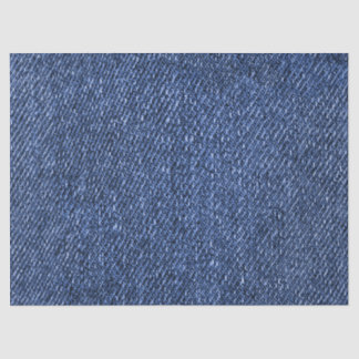 Denim Blue Jeans Graphic Design Stylish Tissue Paper