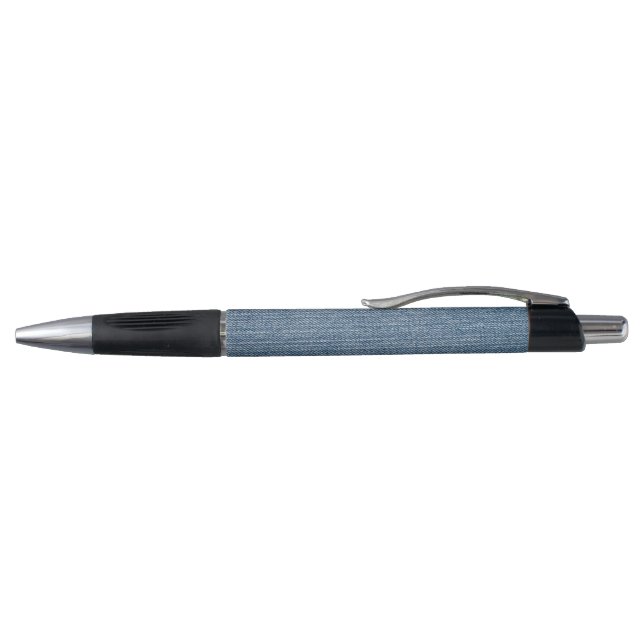 Denim Blue Jeans Style School Or Ofiice Utensil Pen (Top)