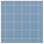 Denim Blue Large Gingham Checkered pattern Fabric