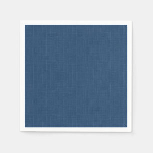 Denim blue solid textured napkins
