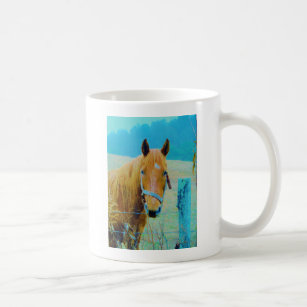 Denim blue tinted Horse Coffee Mug
