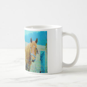 Denim blue tinted Horse Coffee Mug