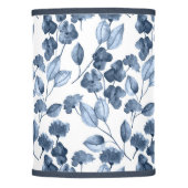 Denim Blue & White Floral Lamp Shade (Front)