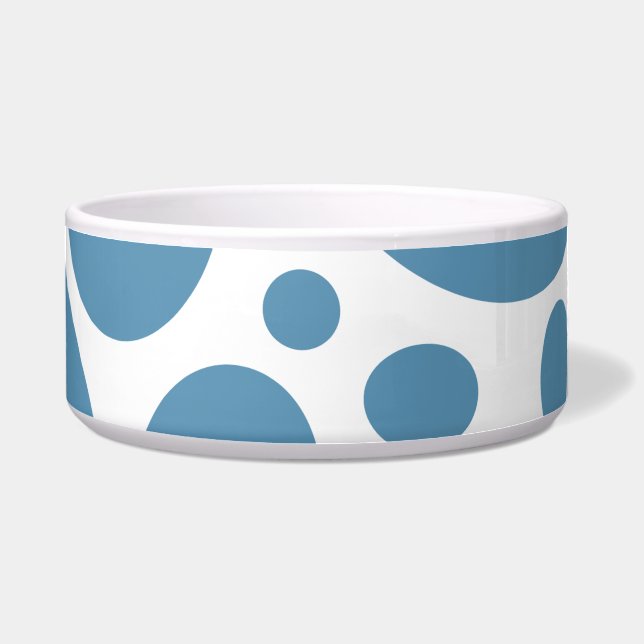 Denim Bule Bubbles Bowl (Front)