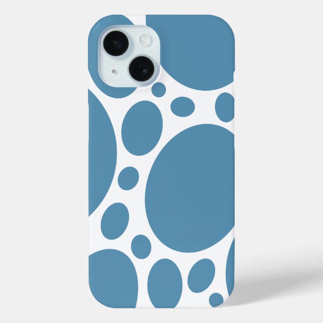 Denim Bule Bubbles Case-Mate iPhone Case (Back)
