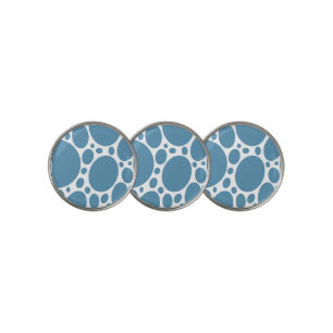 Denim Bule Bubbles Golf Ball Marker