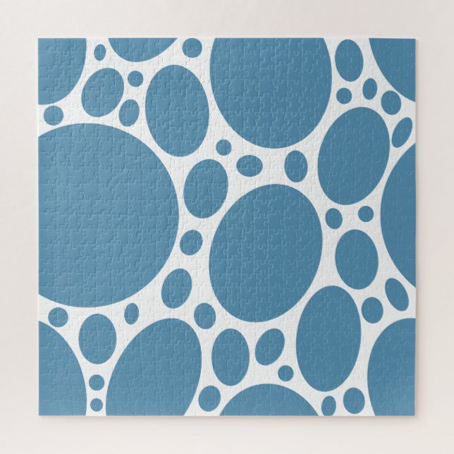 Denim Bule Bubbles Jigsaw Puzzle (Vertical)
