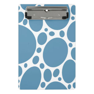 Denim Bule Bubbles Mini Clipboard