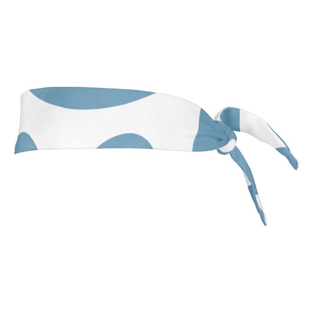 Denim Bule Bubbles Tie Headband (Rotate 90)