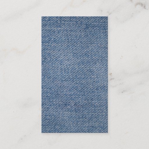 Customizable Denim Business Cards