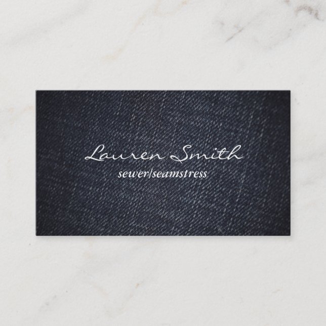 Denim Business Card (Front)