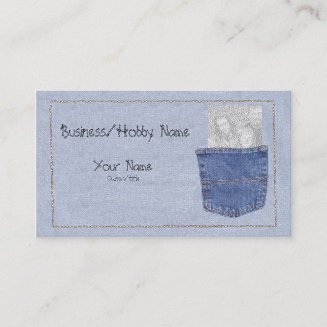 Denim Business Card (Front)