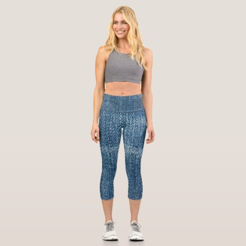 Denim Capri Leggings