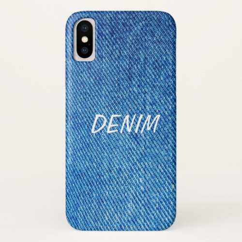 Denim iPhone X Case