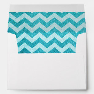 Denim Chevron by Shirley Taylor Envelope