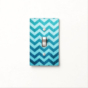 Denim Chevron by Shirley Taylor Light Switch Cover