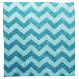 Denim Chevron by Shirley Taylor Napkin