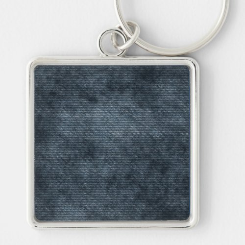 Denim Chic Everyday Wear Blue Jeans Keychain