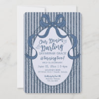 Denim Coquette Bow Blue Jean Baby Birthday