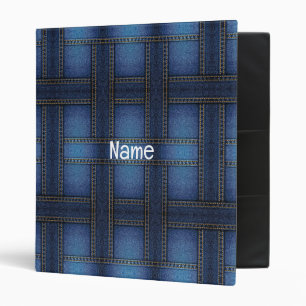 Denim Design 3 Ring Binder