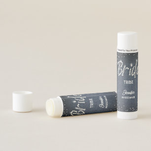 Denim Diamond Glitter Bride Tribe Bachelorette Lip Balm
