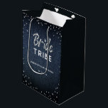 Denim Diamond Glitter Sprinkles Bachelorette Party Medium Gift Bag<br><div class="desc">A simple,  modern,  elegant and trendy bachelorette party personalized gift bag featuring a denim background,  the word BACHELORETTE covered in rhinestones / diamonds (simulated,  not real stones) and in modern calligraphy script,  and typography in white. A chic "denim and diamonds" design for a modern bride squad.</div>