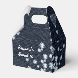 Denim & Diamonds Birthday Party Favor Boxes