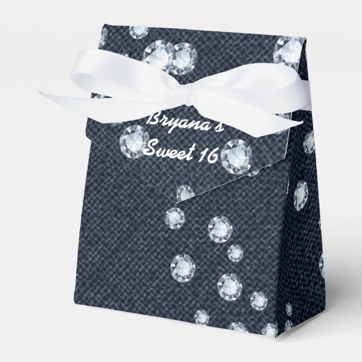 Denim & Diamonds Birthday Party Favor Boxes