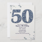 Denim & Diamonds Bling Sparkle 50TH 50 Birthday