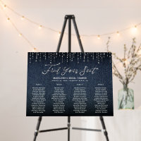 Denim Diamonds Bridal Shower Chic Seating Chart