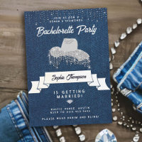 Denim Diamonds Cowgirl Hat Rhinestone Bachelorette