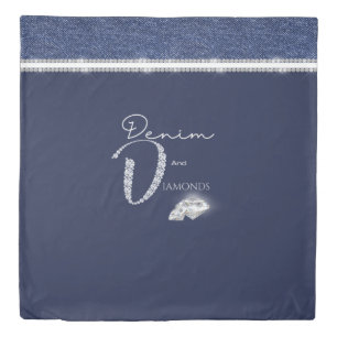 Denim & diamonds duvet cover