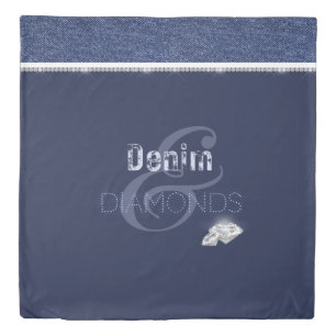 Denim & diamonds duvet cover