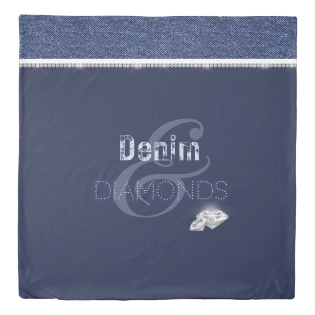 Denim & diamonds  duvet cover (Front)