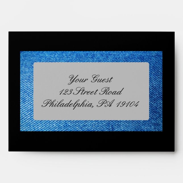 Denim & Diamonds Envelope (Front)