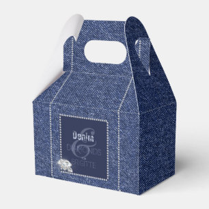 Denim & Diamonds Favor Boxes