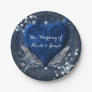 Denim & Diamonds Glam Birthday Party Paper Plates