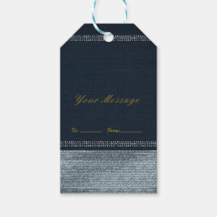 Denim & Diamonds Glam Bling Chic Elegant Favor Gift Tags