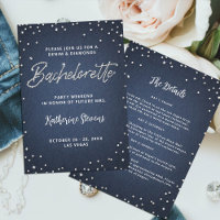 Denim Diamonds Itinerary Blue Bachelorette Party
