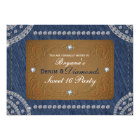 Denim And Diamond Theme Party Invitation Zazzle Com