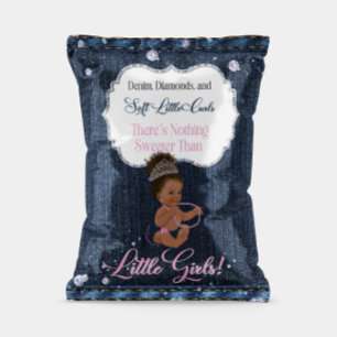 Denim, Diamonds, & Little Girls Chip Bag Wrapper