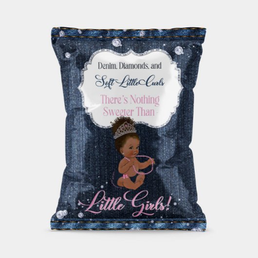 Denim, Diamonds, & Little Girls Chip Bag Wrapper