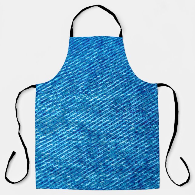 Denim fabric jeans blue jeans apron (Front)